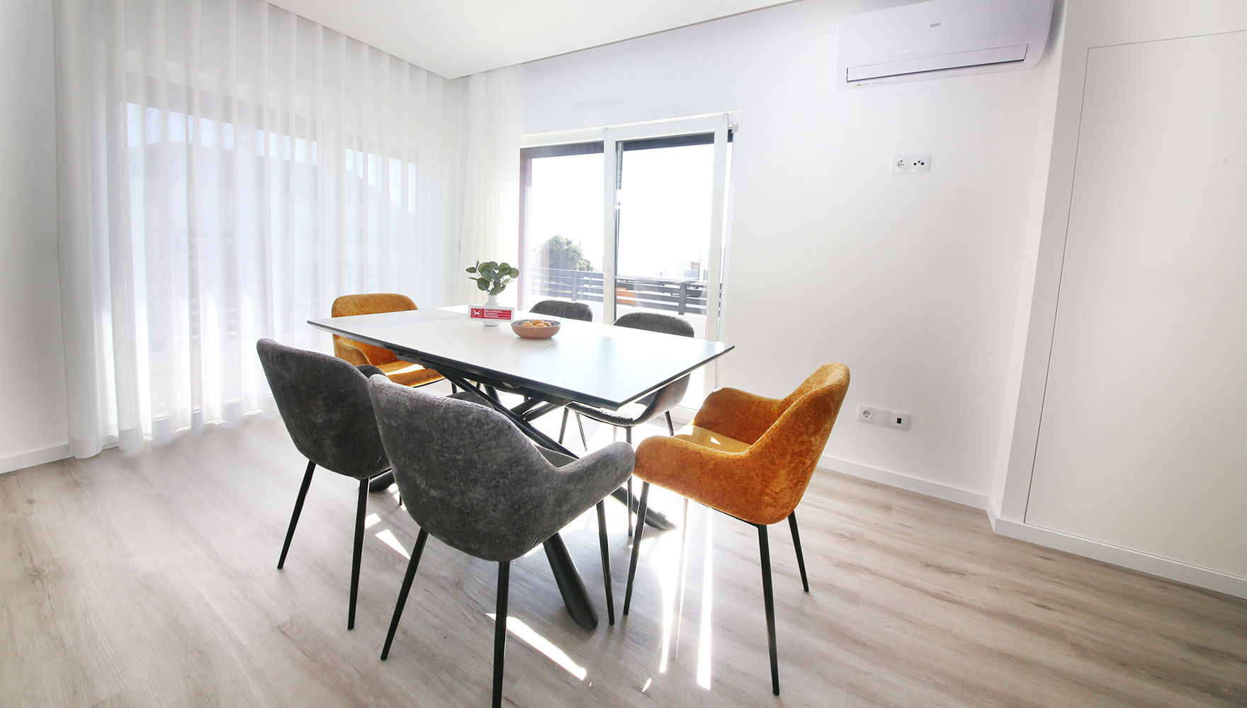 dining area and open space kitchen
