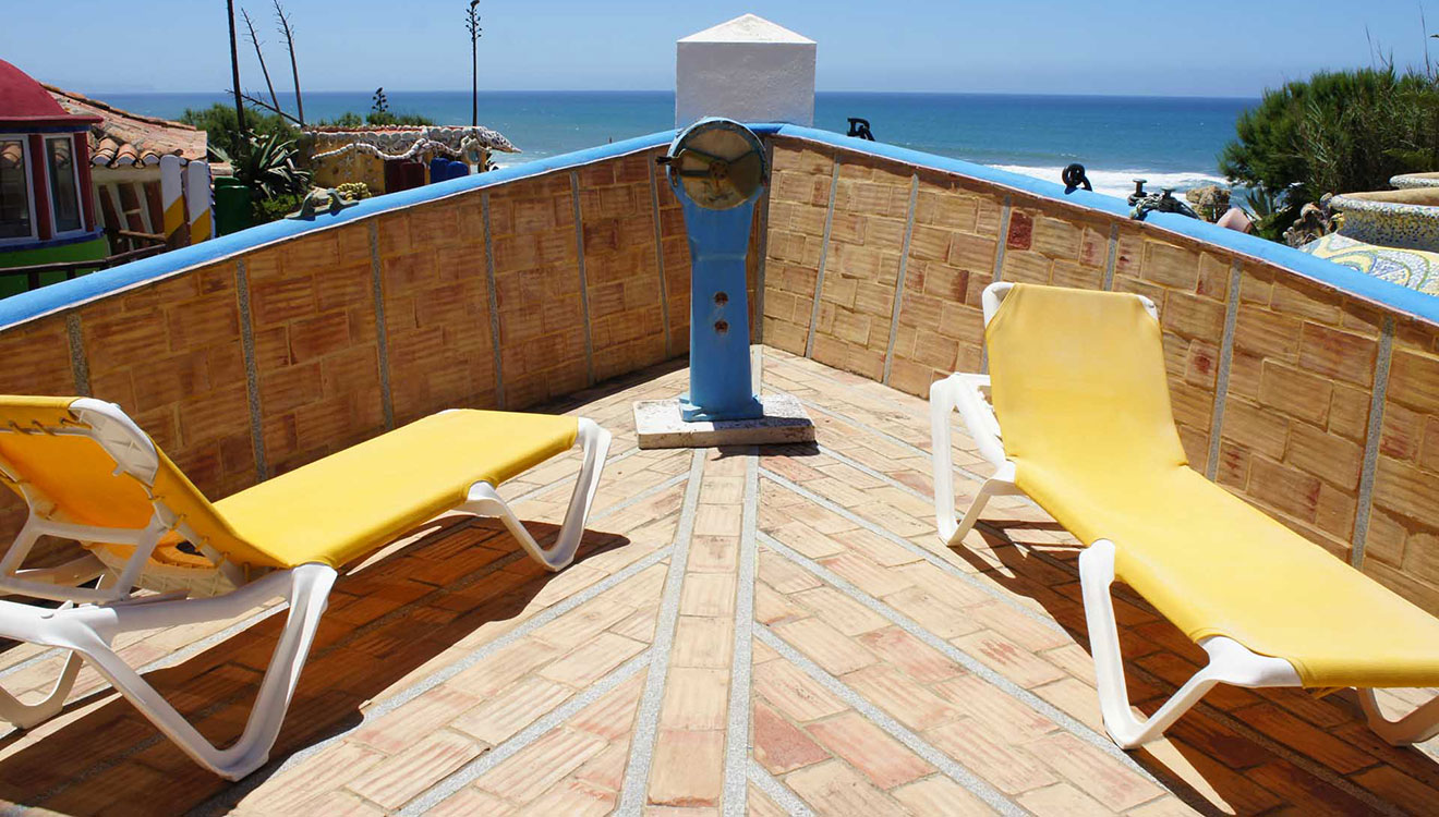 the boat villa's sundeck